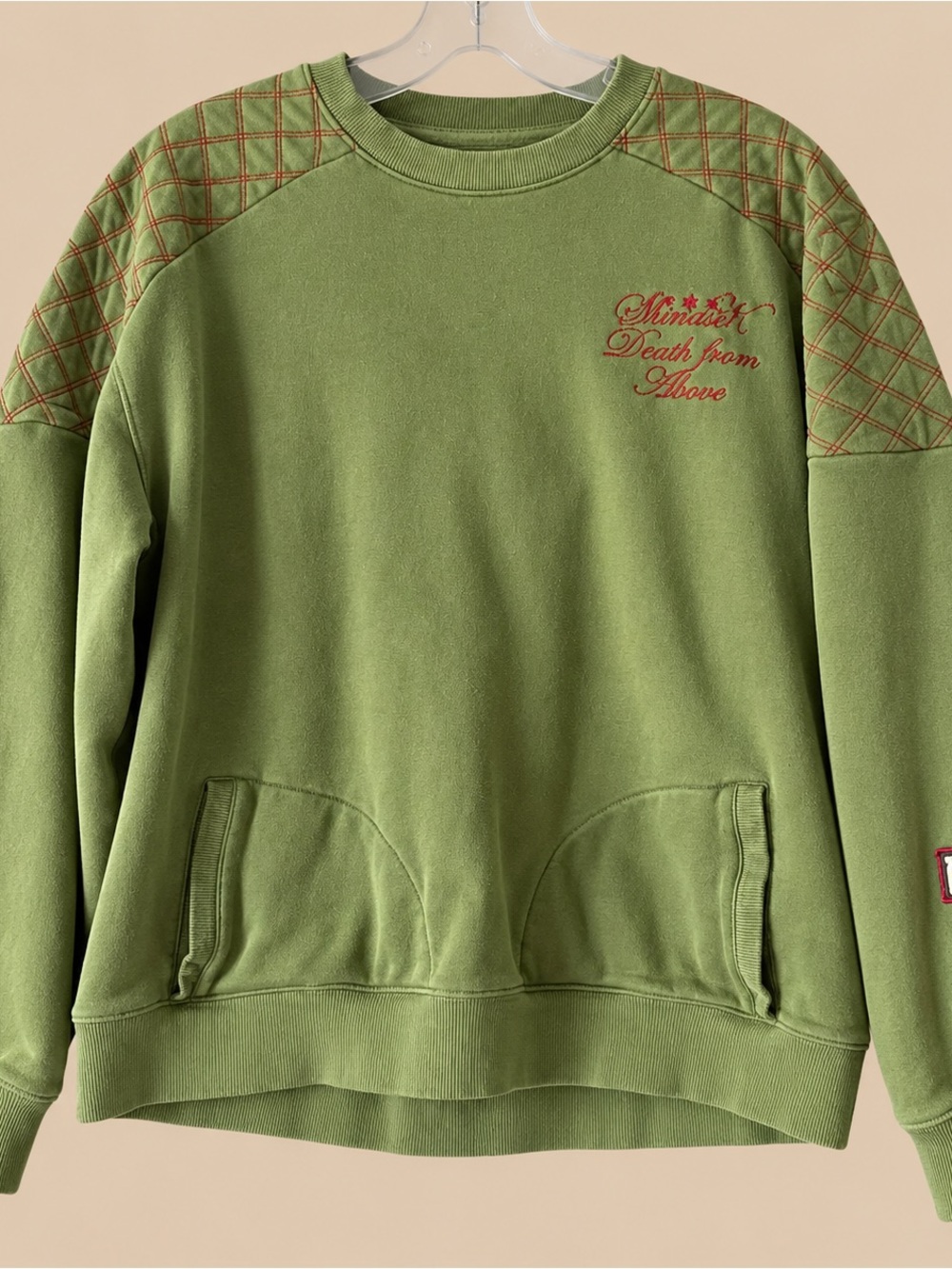 Y2K Vintage Graphic Skull Embroidered Crew Neck Sweater 3XL